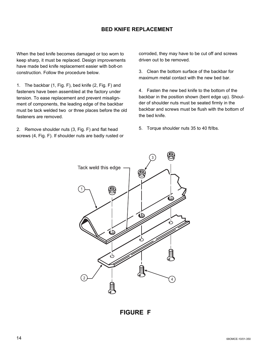 Figure f | National Mower Triplex-CE DL 68" User Manual | Page 14 / 36