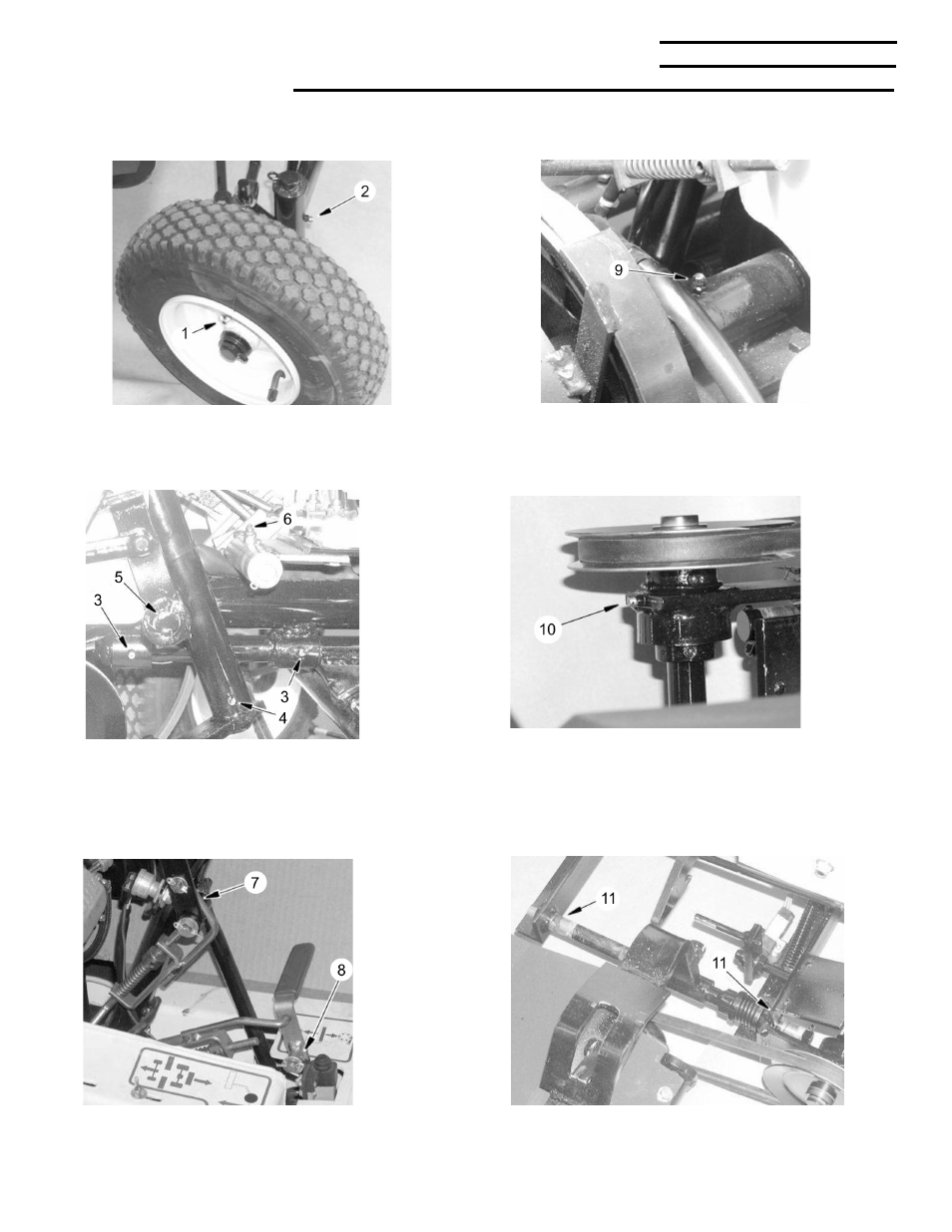 Lubrication points | National Mower 68 DL User Manual | Page 19 / 55