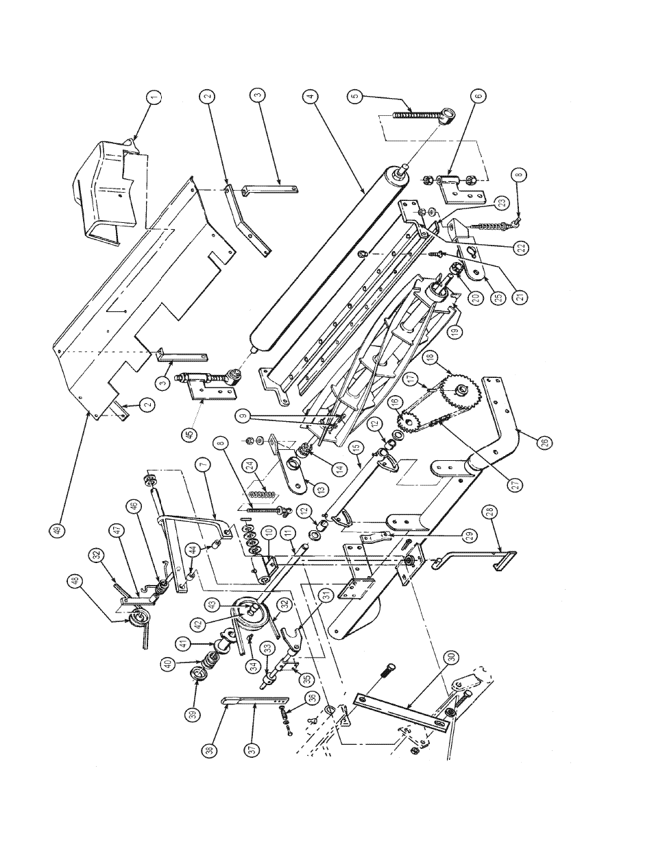 Rear cutting unit | National Mower 68 DL User Manual | Page 42 / 55