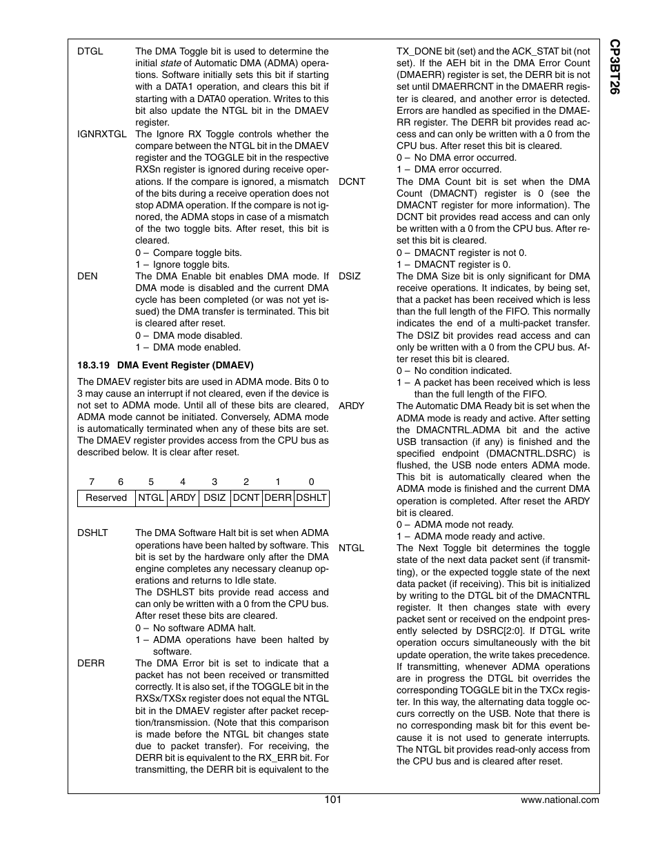 Cp3 bt26 | National CP3BT26 User Manual | Page 101 / 278