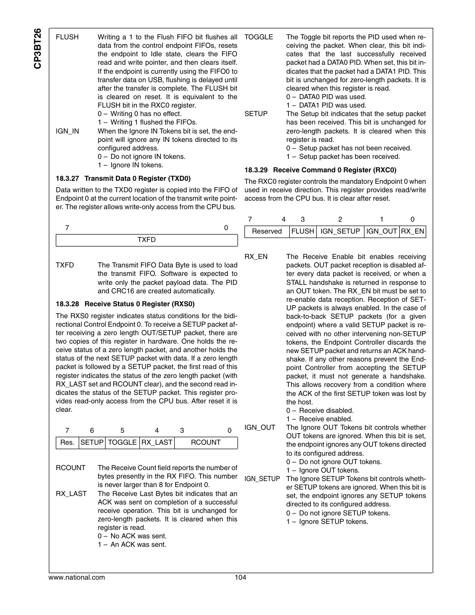 Cp3bt26 | National CP3BT26 User Manual | Page 104 / 278