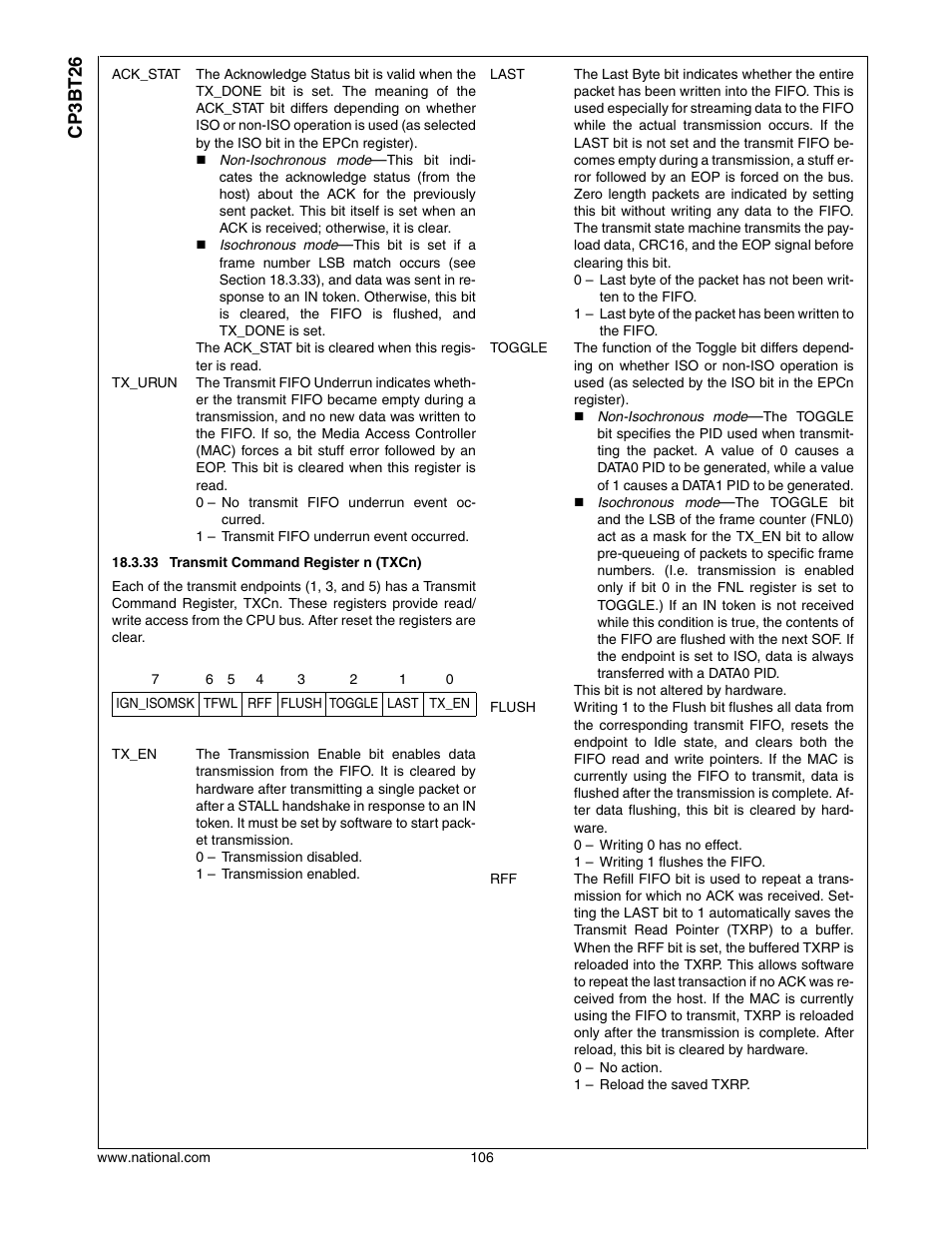 Cp3bt26 | National CP3BT26 User Manual | Page 106 / 278