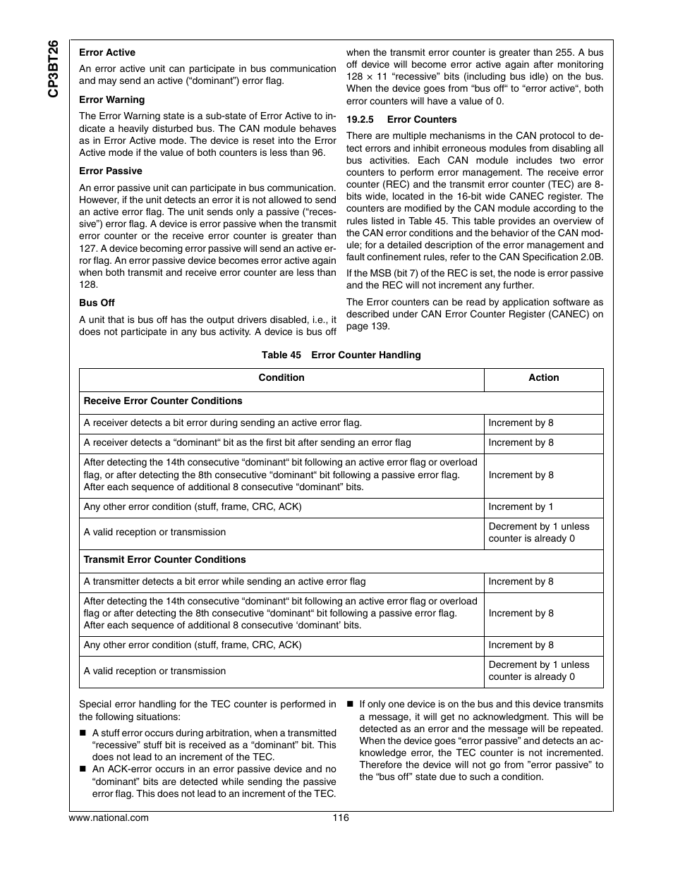 Cp3bt26 | National CP3BT26 User Manual | Page 116 / 278