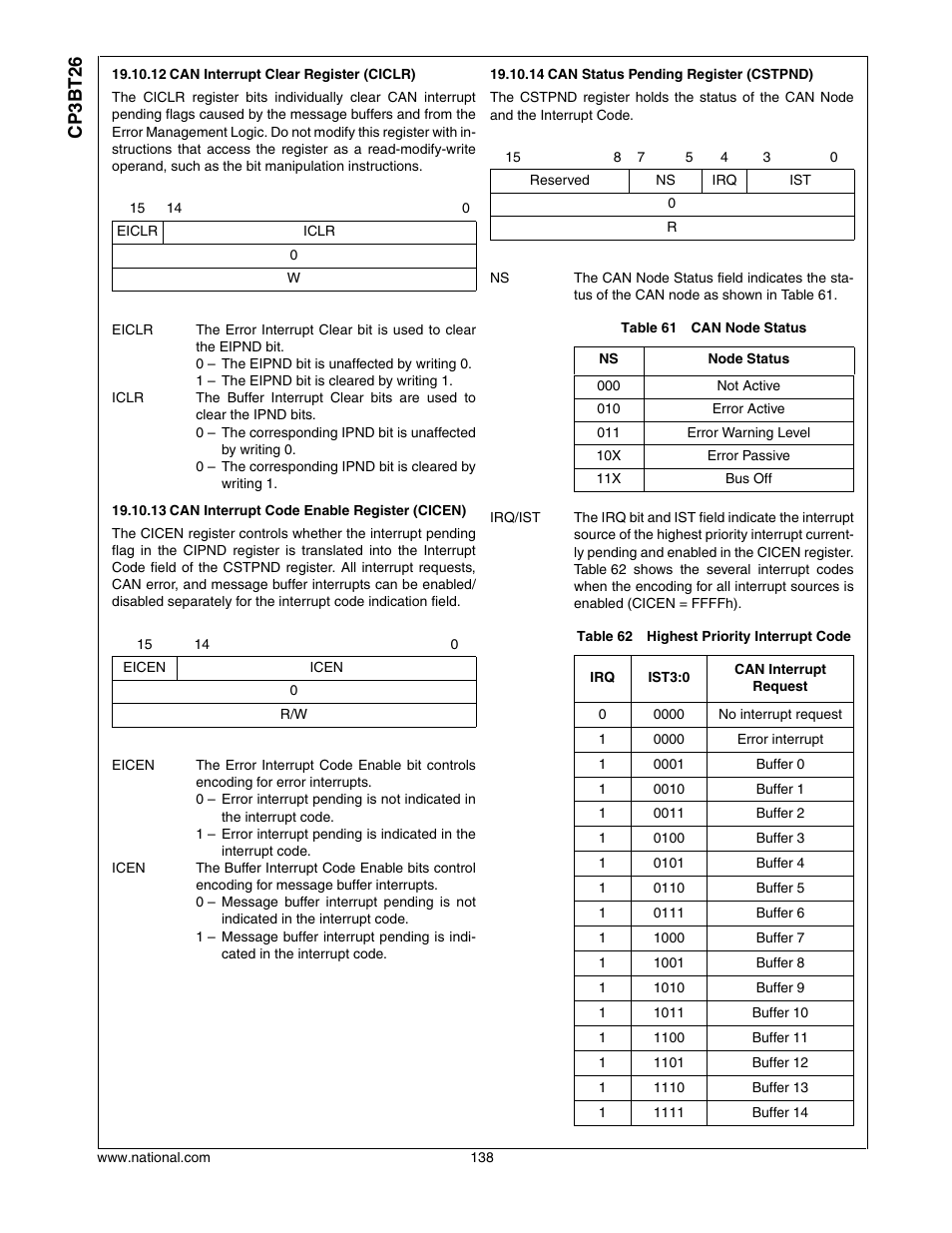 Cp3bt26 | National CP3BT26 User Manual | Page 138 / 278