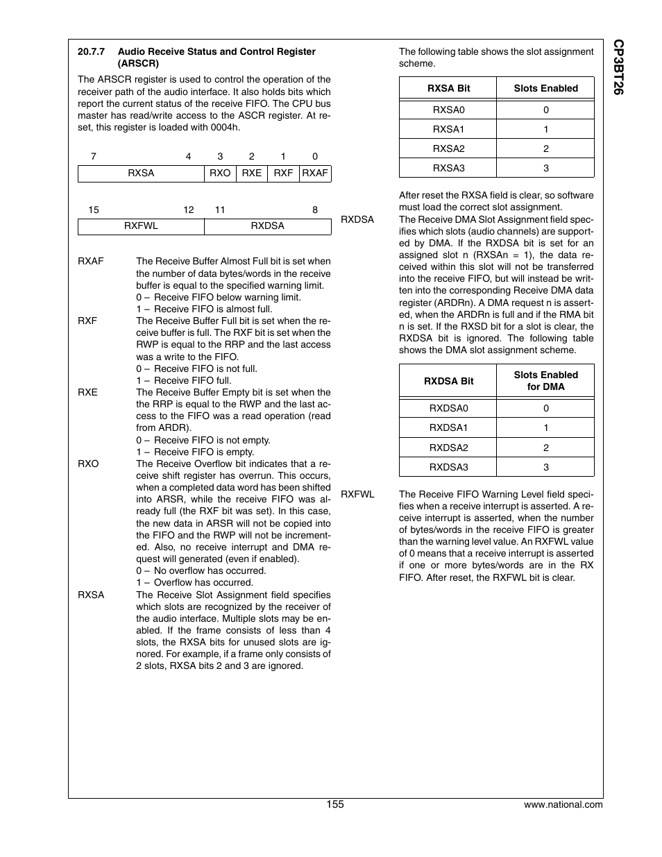 Cp3 bt26 | National CP3BT26 User Manual | Page 155 / 278