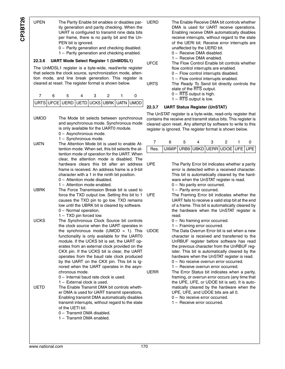 Cp3bt26 | National CP3BT26 User Manual | Page 170 / 278