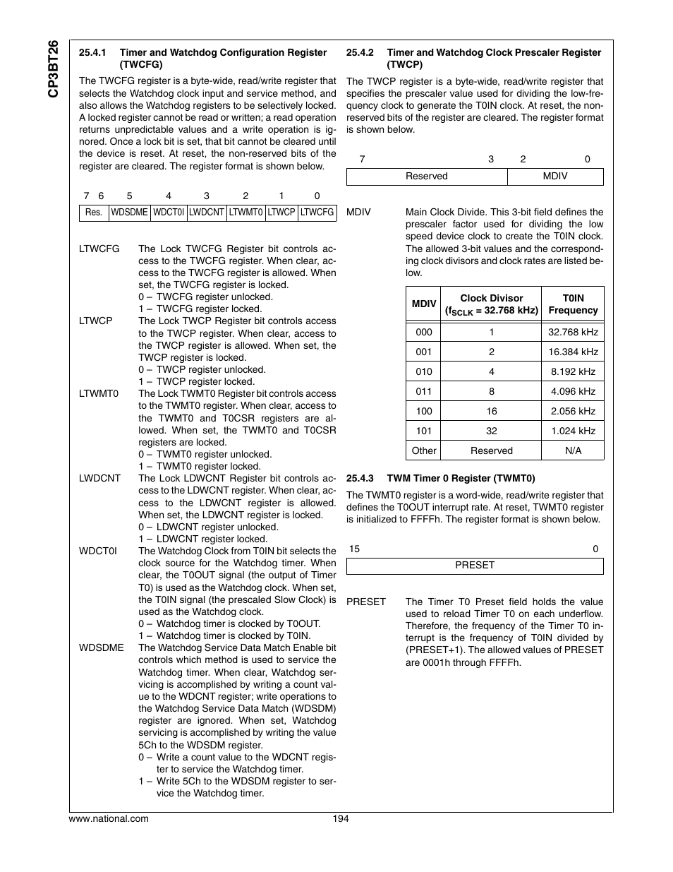 Cp3bt26 | National CP3BT26 User Manual | Page 194 / 278