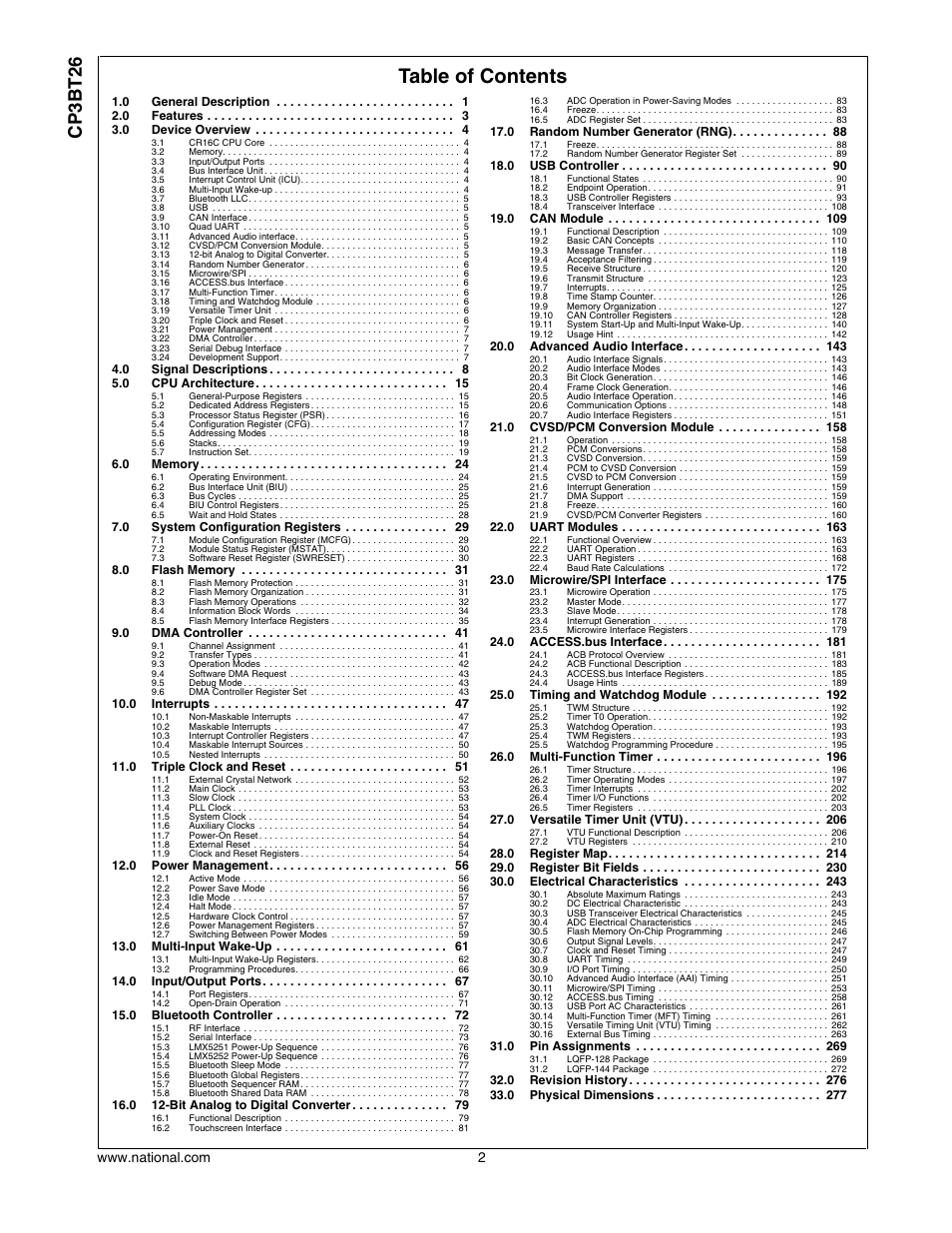 National CP3BT26 User Manual | Page 2 / 278