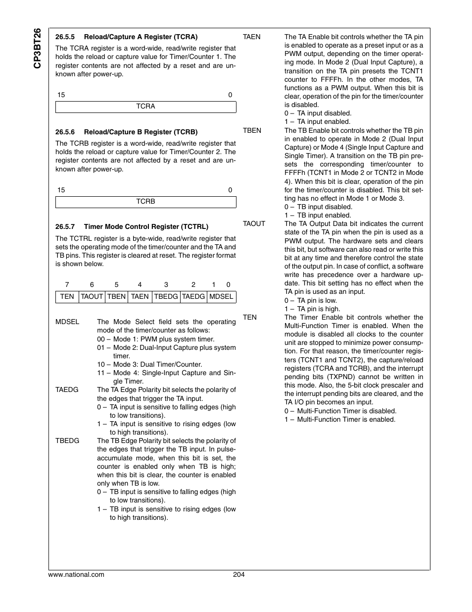 Cp3bt26 | National CP3BT26 User Manual | Page 204 / 278