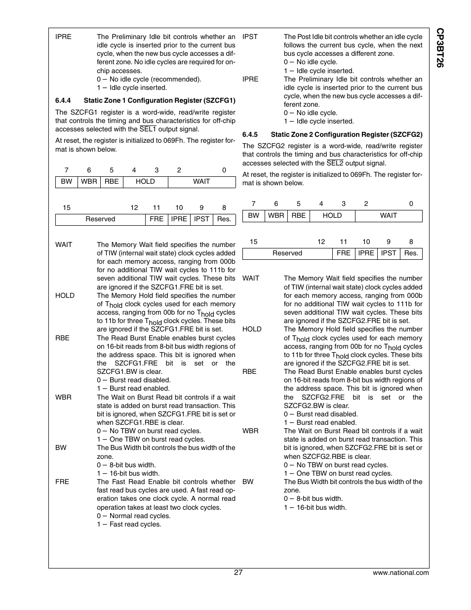 Cp3 bt26 | National CP3BT26 User Manual | Page 27 / 278