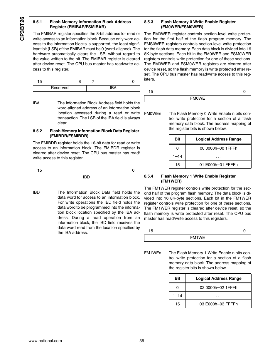 Cp3bt26 | National CP3BT26 User Manual | Page 36 / 278