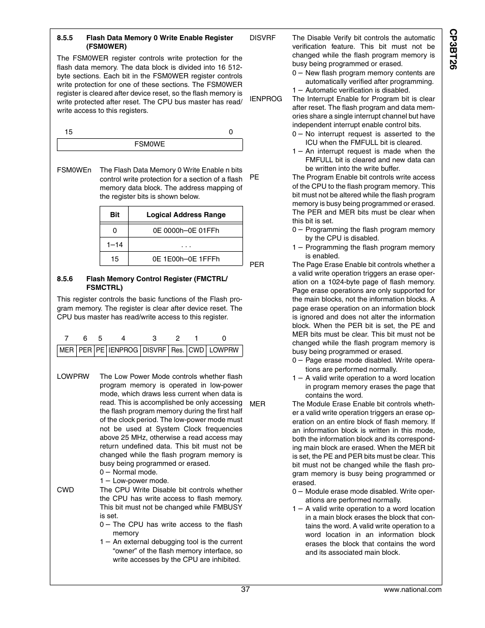 Cp3 bt26 | National CP3BT26 User Manual | Page 37 / 278