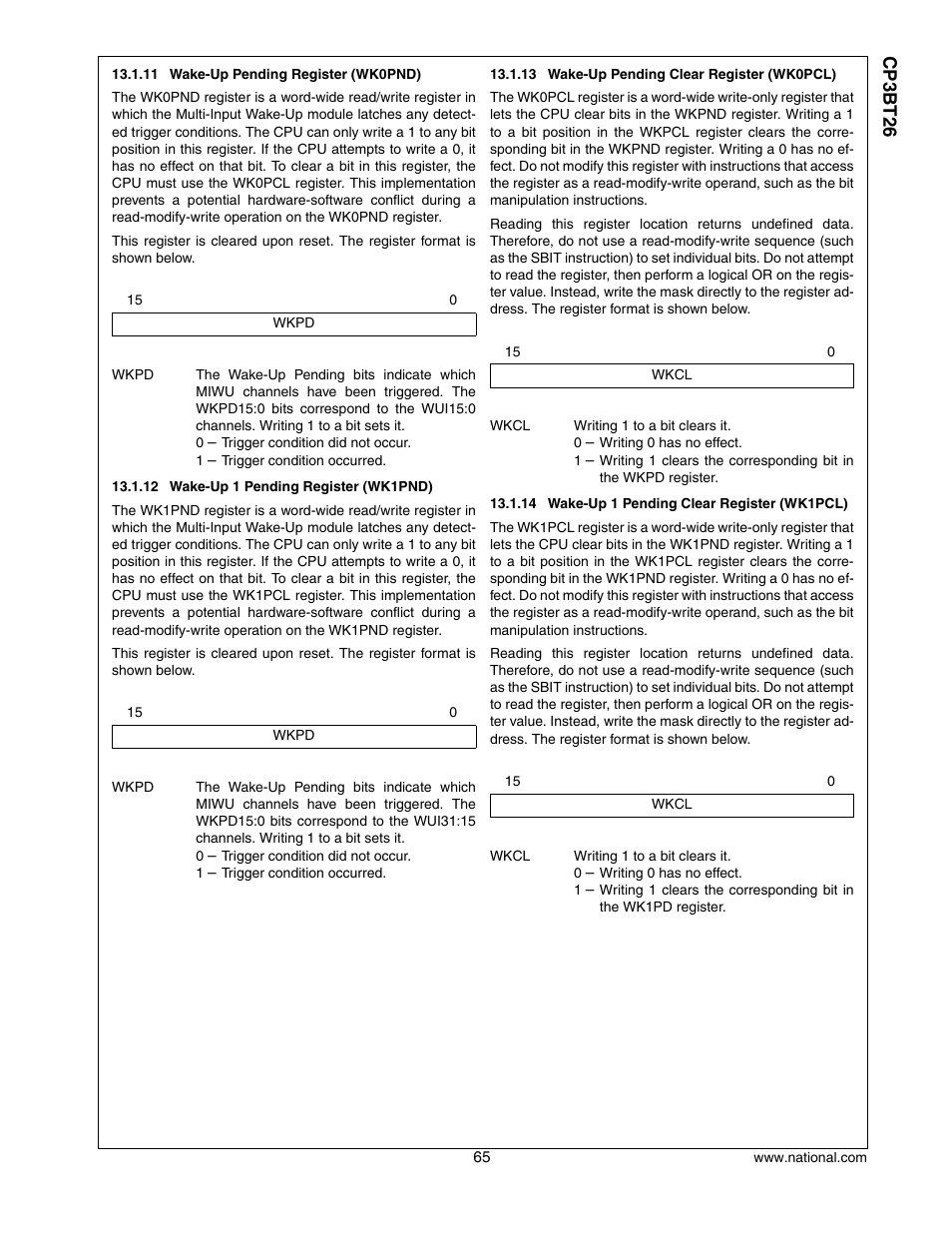 Cp3 bt26 | National CP3BT26 User Manual | Page 65 / 278