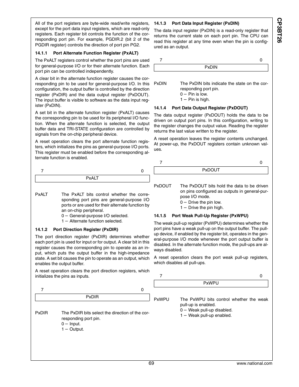 Cp3 bt26 | National CP3BT26 User Manual | Page 69 / 278