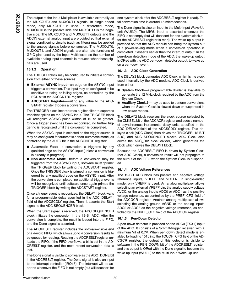 Cp3bt26 | National CP3BT26 User Manual | Page 80 / 278