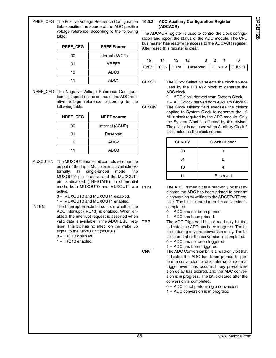 Cp3 bt26 | National CP3BT26 User Manual | Page 85 / 278