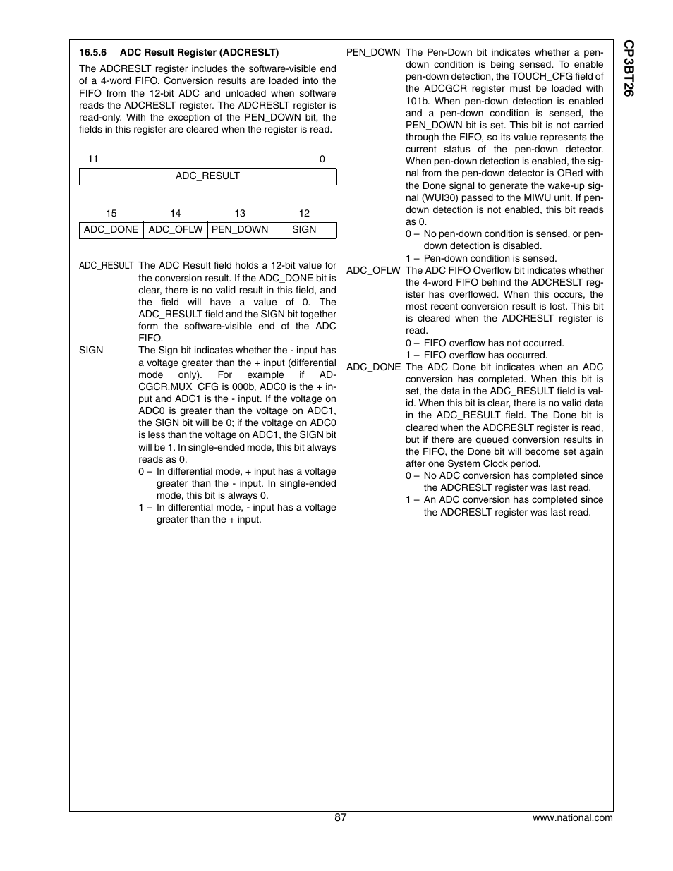 Cp3 bt26 | National CP3BT26 User Manual | Page 87 / 278