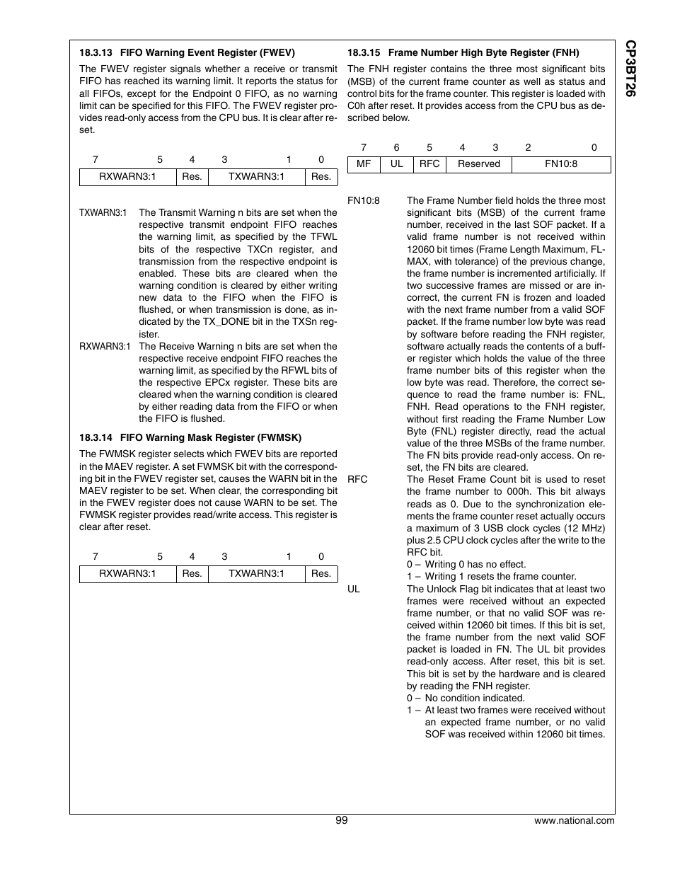 Cp3 bt26 | National CP3BT26 User Manual | Page 99 / 278