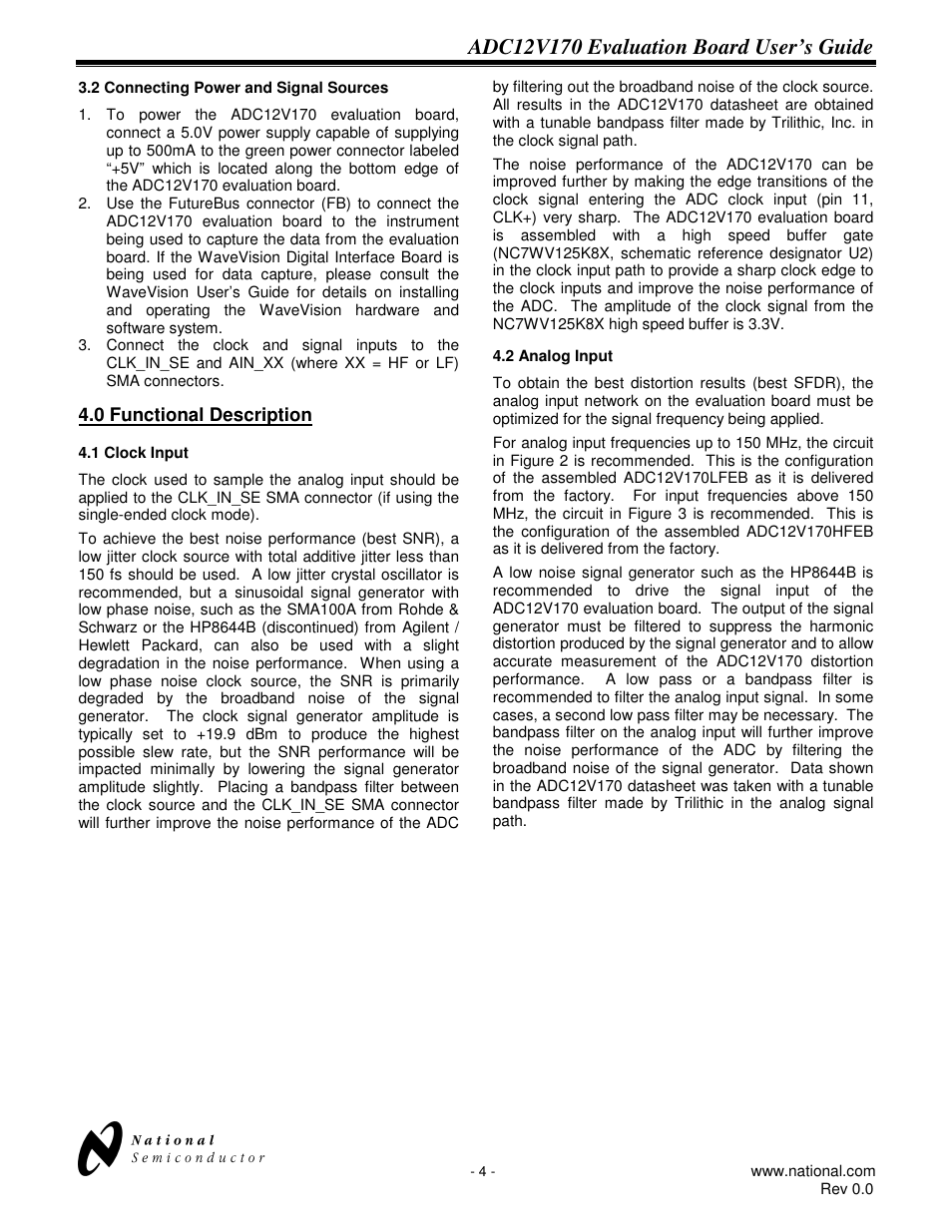 National ADC12V170 User Manual | Page 4 / 15
