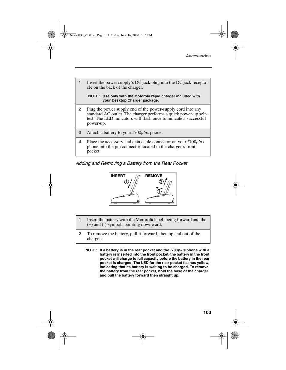 Nextel comm I700PLUS NTN9368-A User Manual | Page 111 / 140