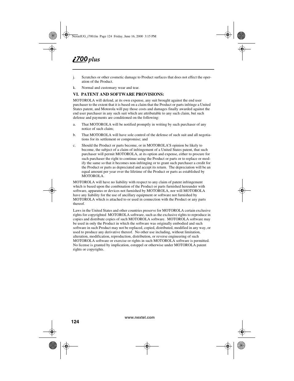 Nextel comm I700PLUS NTN9368-A User Manual | Page 132 / 140