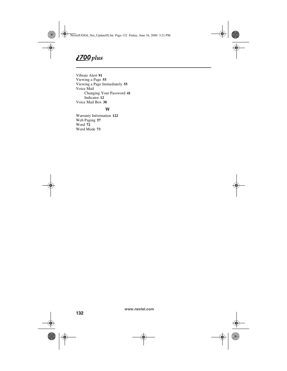 Nextel comm I700PLUS NTN9368-A User Manual | Page 140 / 140