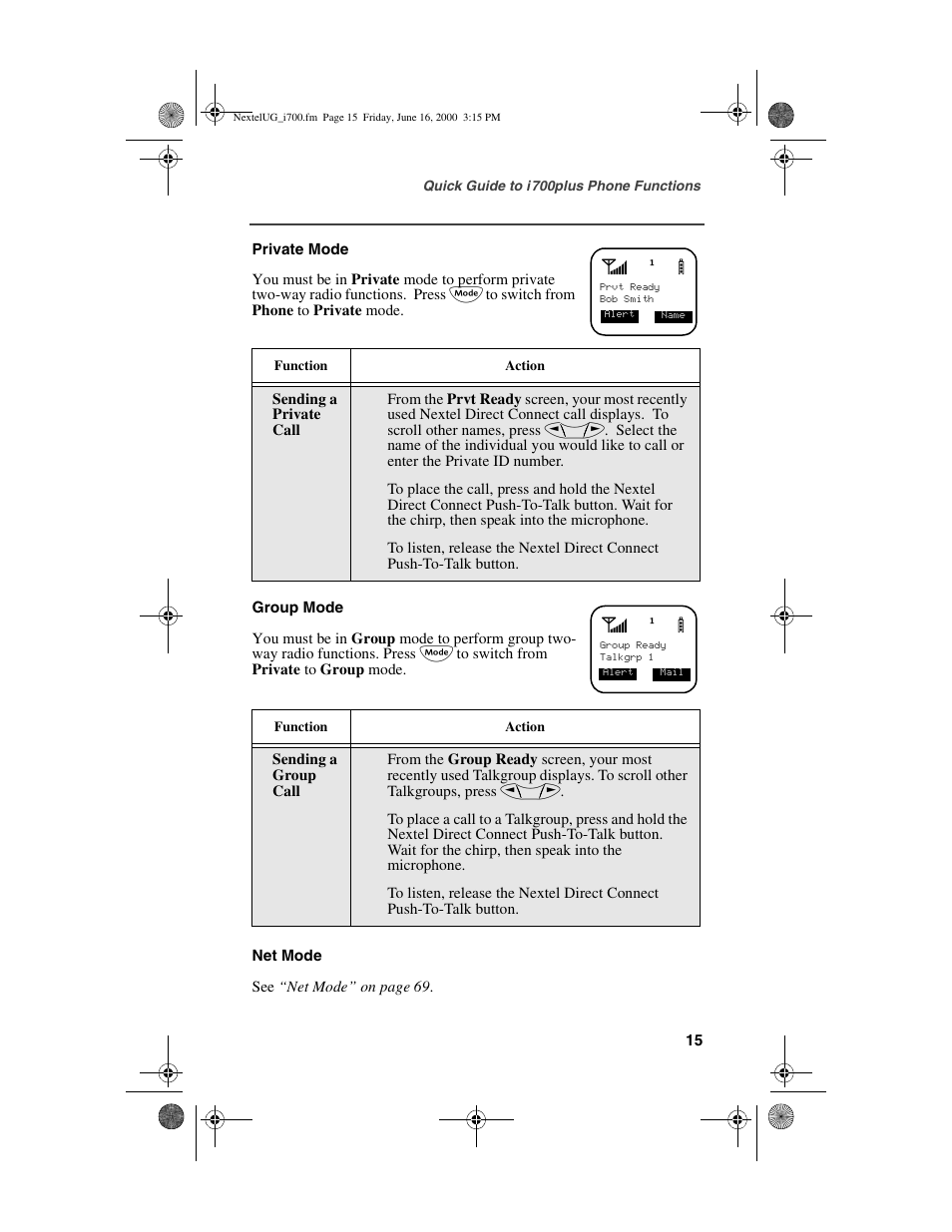 Nextel comm I700PLUS NTN9368-A User Manual | Page 23 / 140