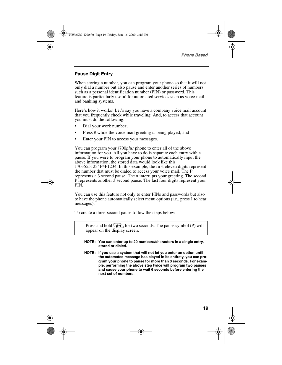 Nextel comm I700PLUS NTN9368-A User Manual | Page 27 / 140