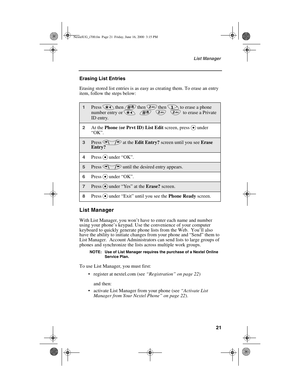 Nextel comm I700PLUS NTN9368-A User Manual | Page 29 / 140