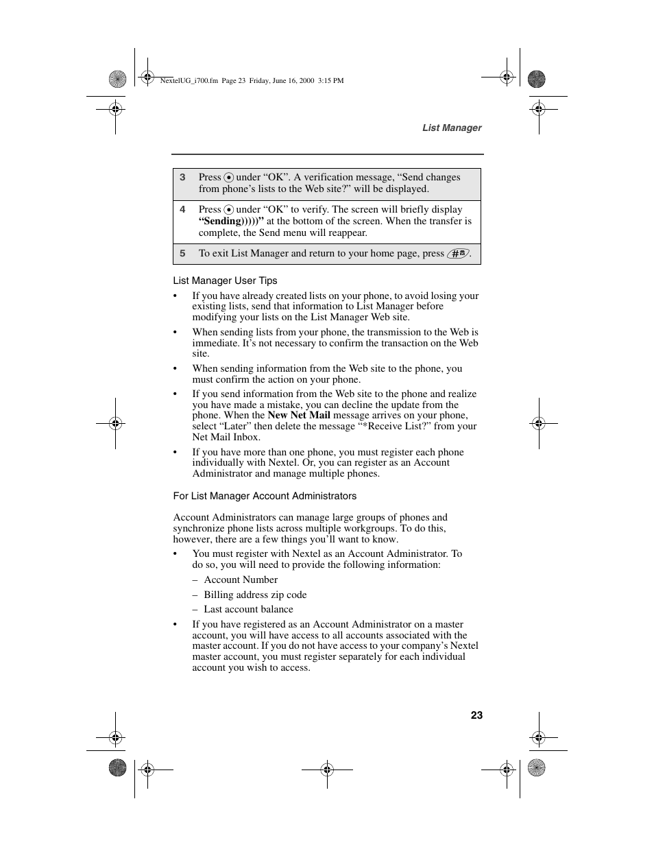 Nextel comm I700PLUS NTN9368-A User Manual | Page 31 / 140