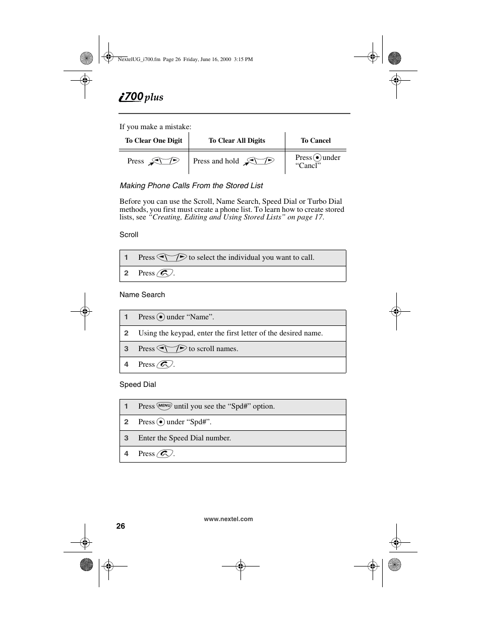 Nextel comm I700PLUS NTN9368-A User Manual | Page 34 / 140