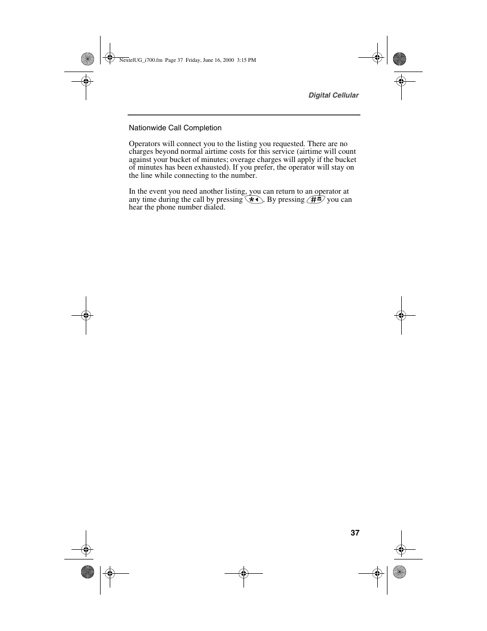 Nextel comm I700PLUS NTN9368-A User Manual | Page 45 / 140