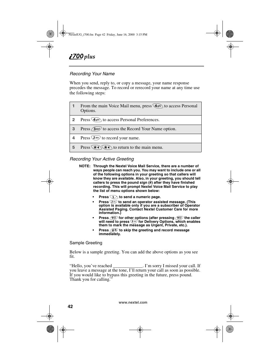 Nextel comm I700PLUS NTN9368-A User Manual | Page 50 / 140