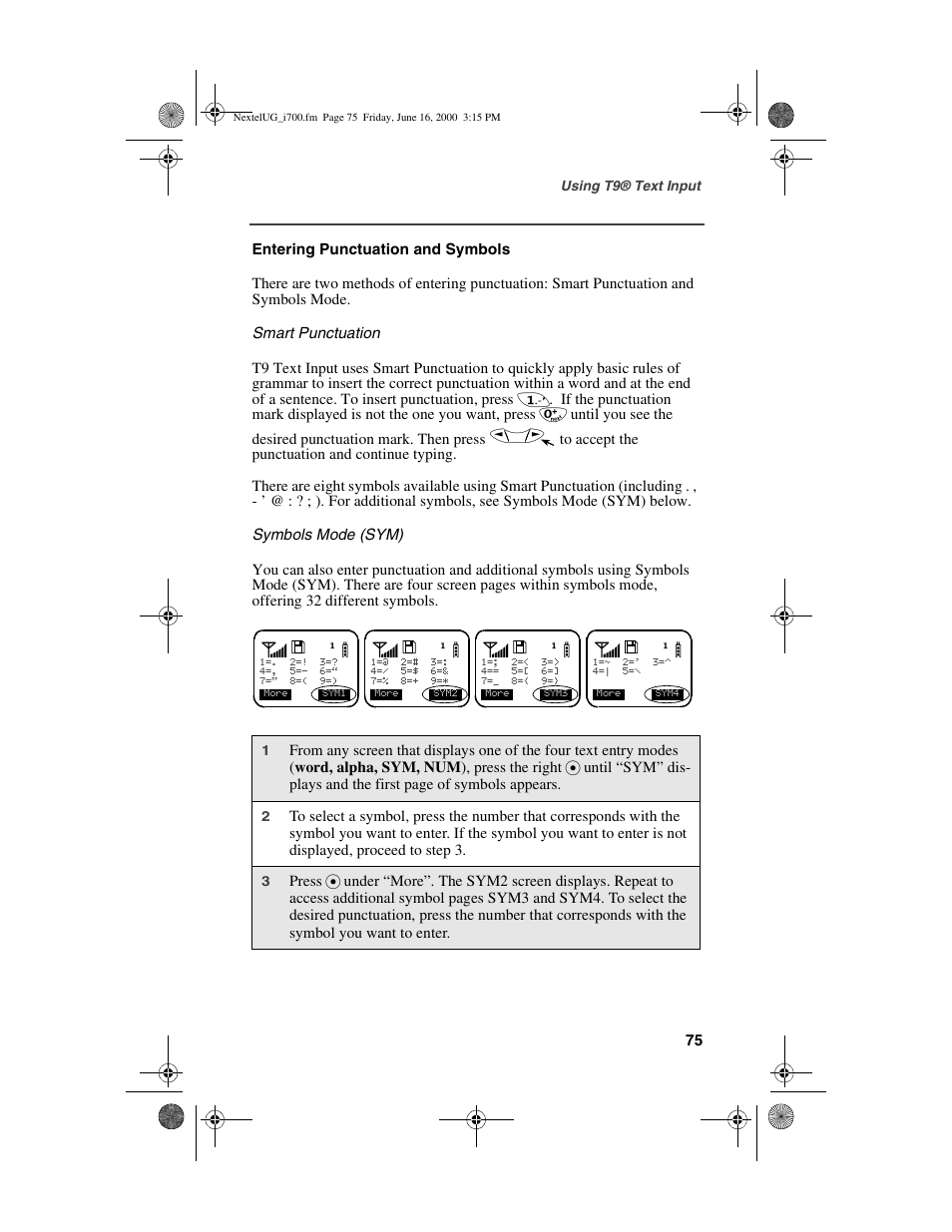Nextel comm I700PLUS NTN9368-A User Manual | Page 83 / 140