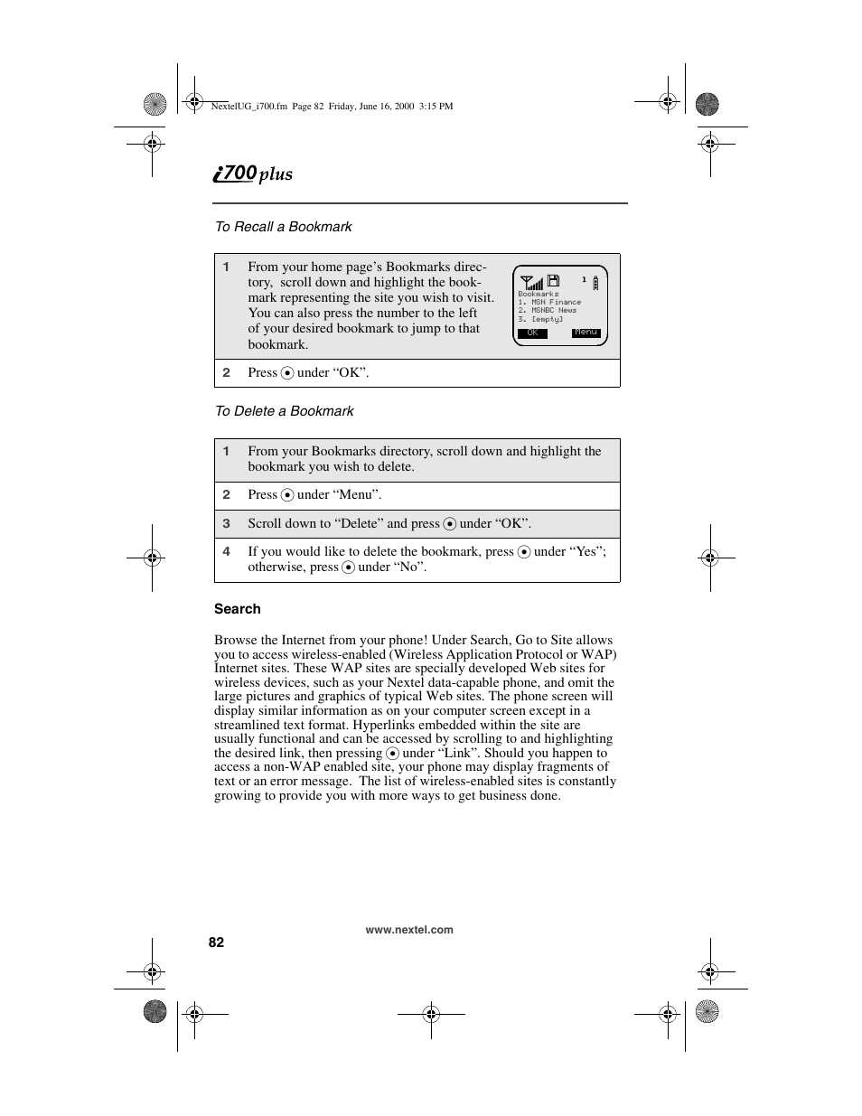 Nextel comm I700PLUS NTN9368-A User Manual | Page 90 / 140