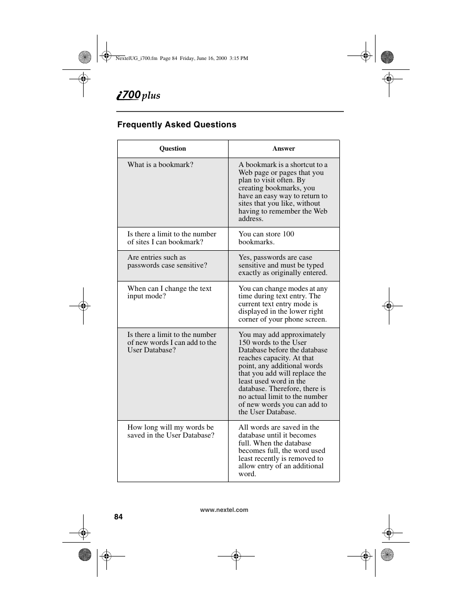 Nextel comm I700PLUS NTN9368-A User Manual | Page 92 / 140