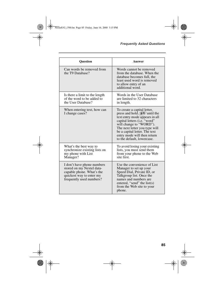 Nextel comm I700PLUS NTN9368-A User Manual | Page 93 / 140