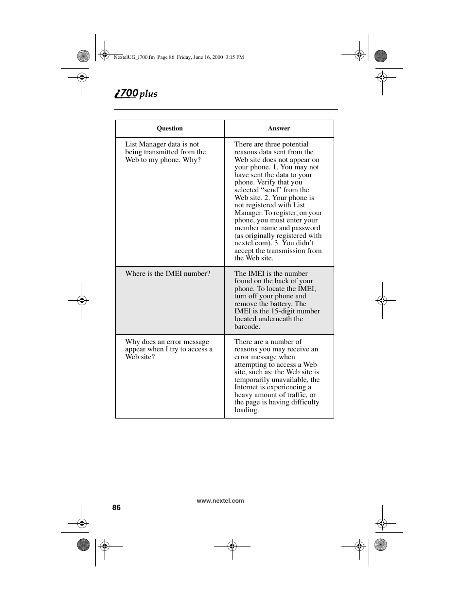 Nextel comm I700PLUS NTN9368-A User Manual | Page 94 / 140