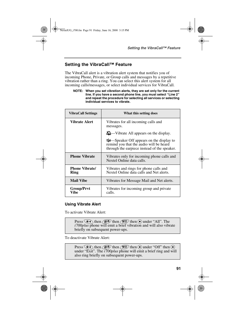 Nextel comm I700PLUS NTN9368-A User Manual | Page 99 / 140