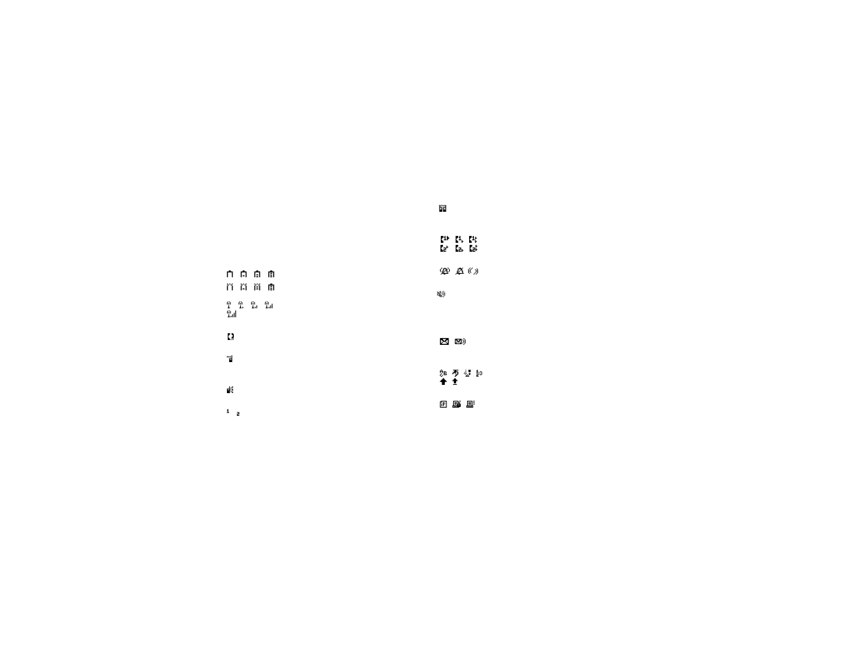 Status icons | Nextel comm IDEN H69XAH6RR1AN User Manual | Page 19 / 151