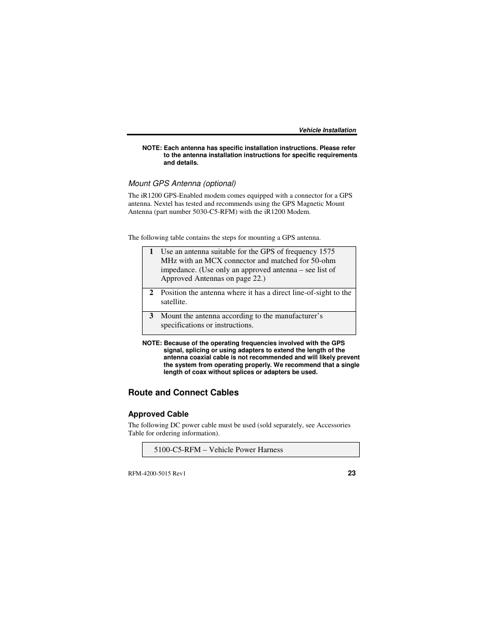 Nextel comm IR1200 User Manual | Page 31 / 70