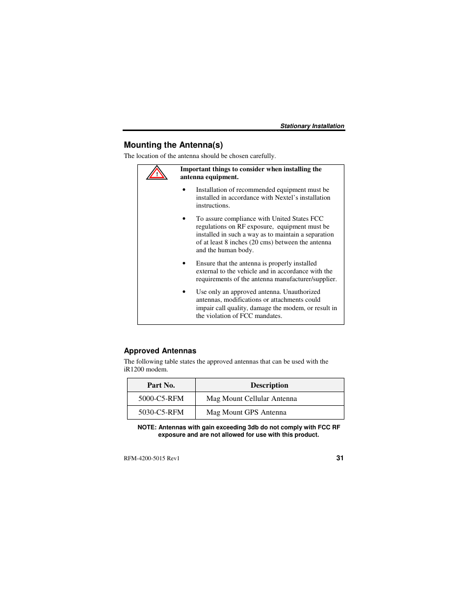 Nextel comm IR1200 User Manual | Page 39 / 70