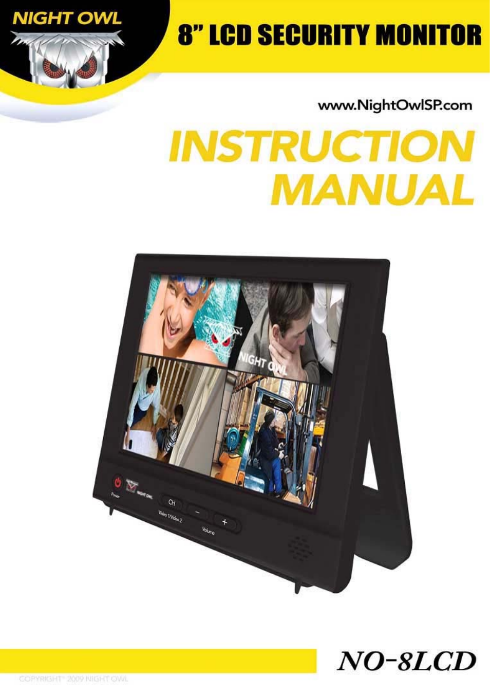 Night Owl NO8LCD User Manual | 12 pages