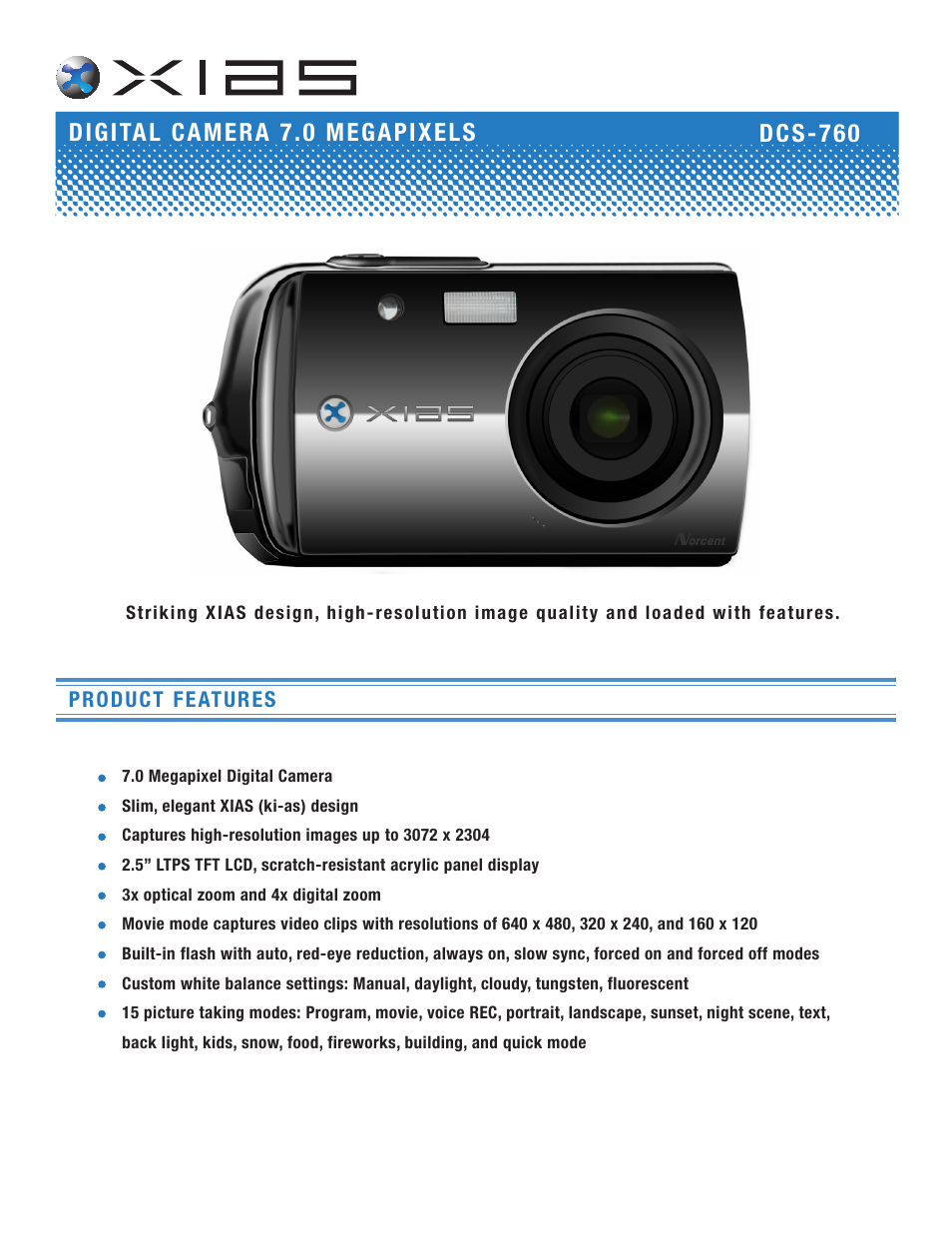 Norcent Technologies Norcent DCS-760 User Manual | 2 pages