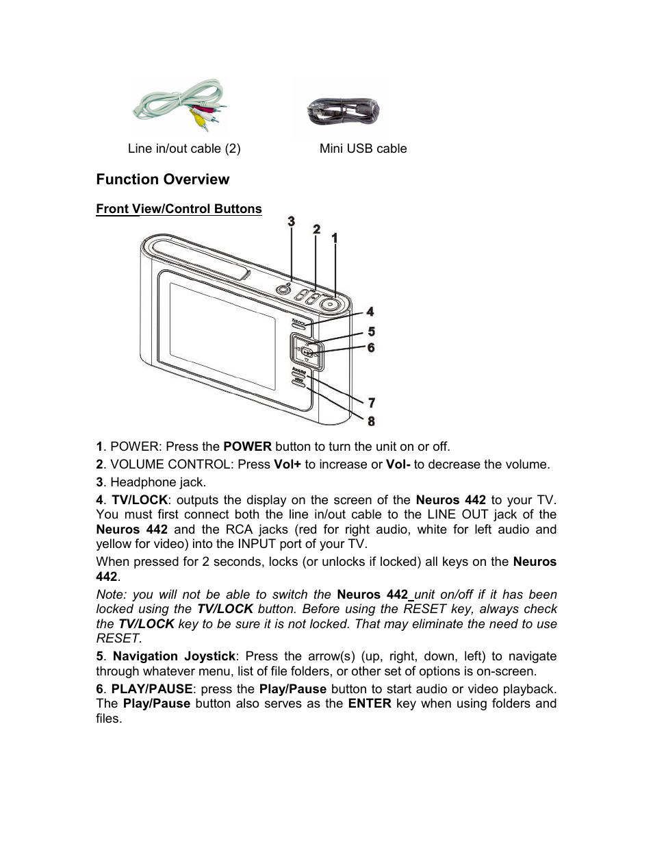 Neuros Audio 442 User Manual | Page 2 / 11