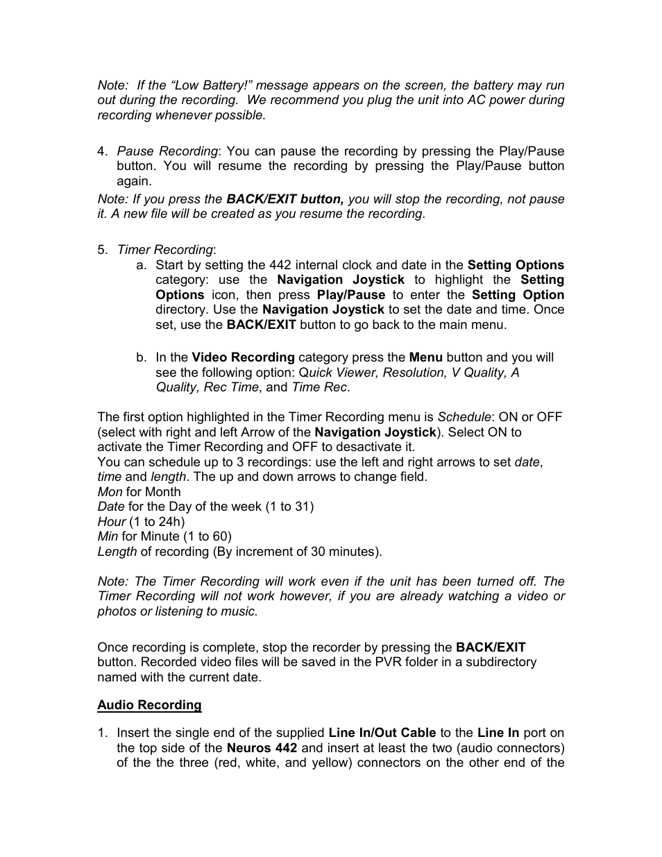 Neuros Audio 442 User Manual | Page 7 / 11