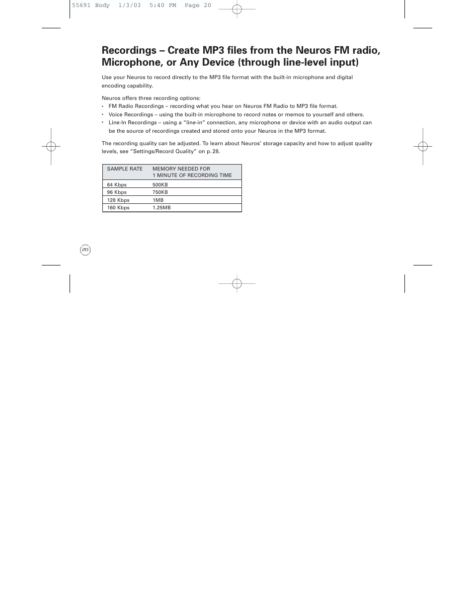 Neuros Audio MP3 DiGITAL AUDIO COMPUTER User Manual | Page 22 / 39