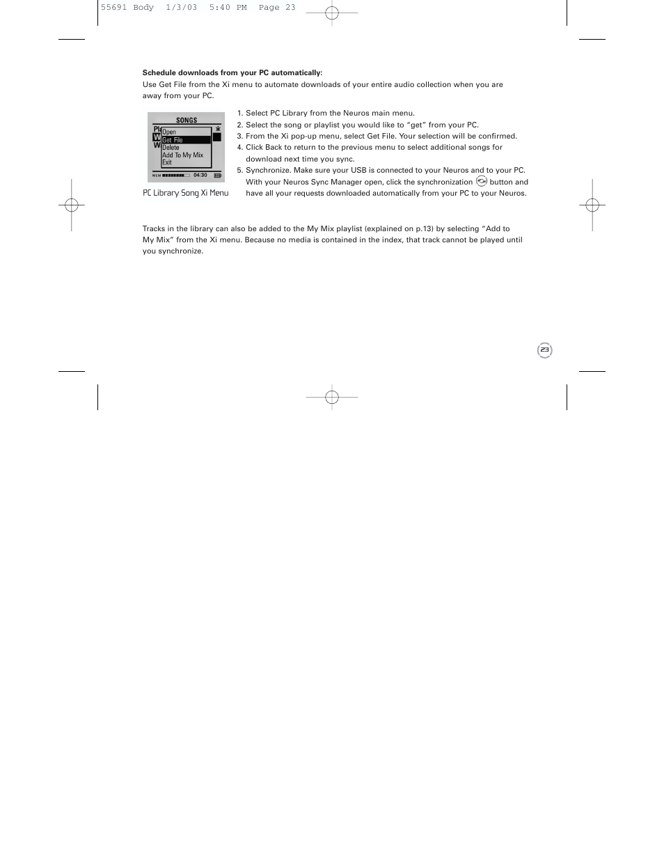 Neuros Audio MP3 DiGITAL AUDIO COMPUTER User Manual | Page 25 / 39