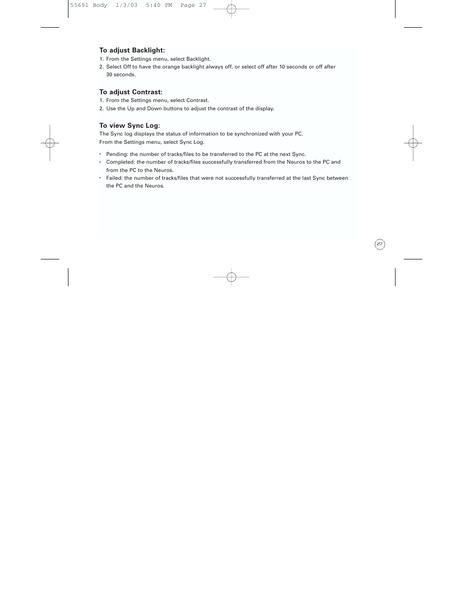 Neuros Audio MP3 DiGITAL AUDIO COMPUTER User Manual | Page 29 / 39