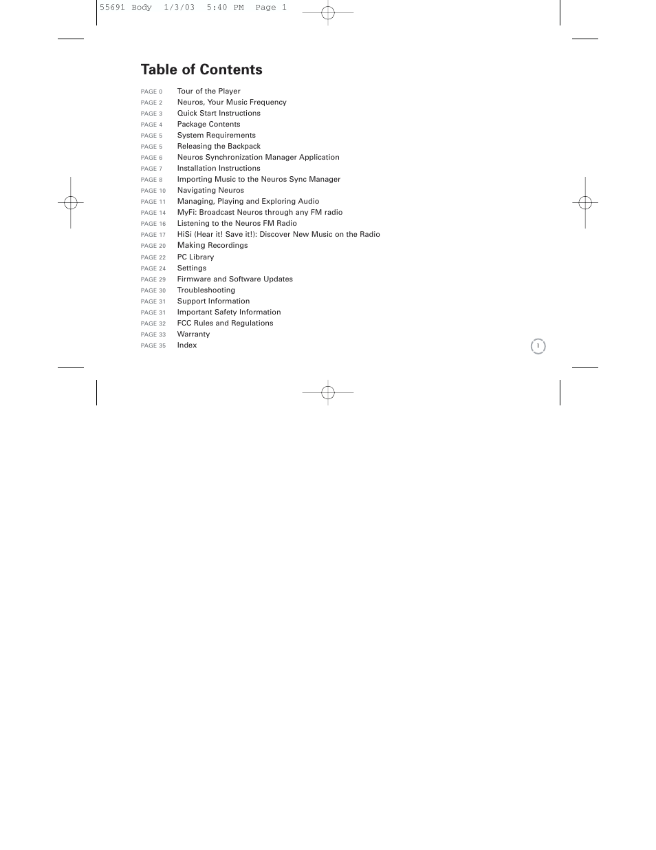 Neuros Audio MP3 DiGITAL AUDIO COMPUTER User Manual | Page 3 / 39